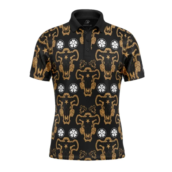 Black Bulls Black Clover Polo Goft Shirt