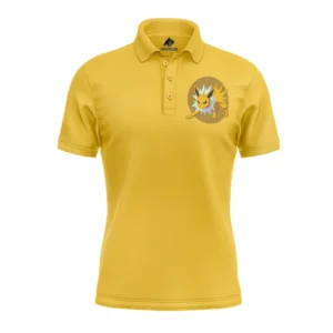 Jolteon Eeveelution Pokemon Polo Goft Shirt