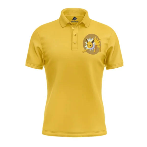 Jolteon Eeveelution Pokemon Polo Goft Shirt