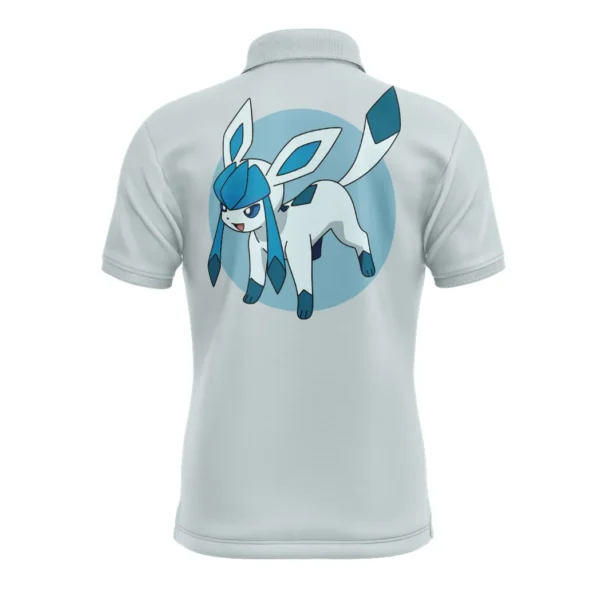 Glaceon Eeveelution Pokemon Polo Goft Shirt