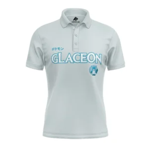 Glaceon Eeveelution Pokemon Polo Goft Shirt