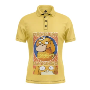 Psyduck Pokemon Polo Goft Shirt