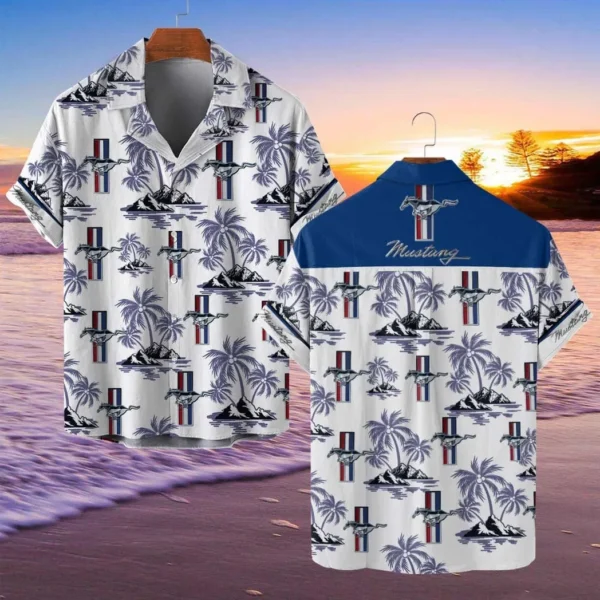 Ford Mustang Hawaiian Shirt Style Classic Oversized Hawaiian