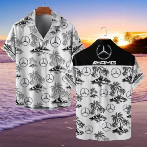 Mercedes-AMG Hawaiian Shirt Style Classic Oversized Hawaiian, Unisex Hawaiian Shirt Trending Summer