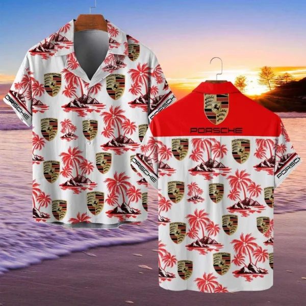 Porsche Hawaiian Shirt Style Classic Oversized Hawaiian, For Men Hawaiian Shirt