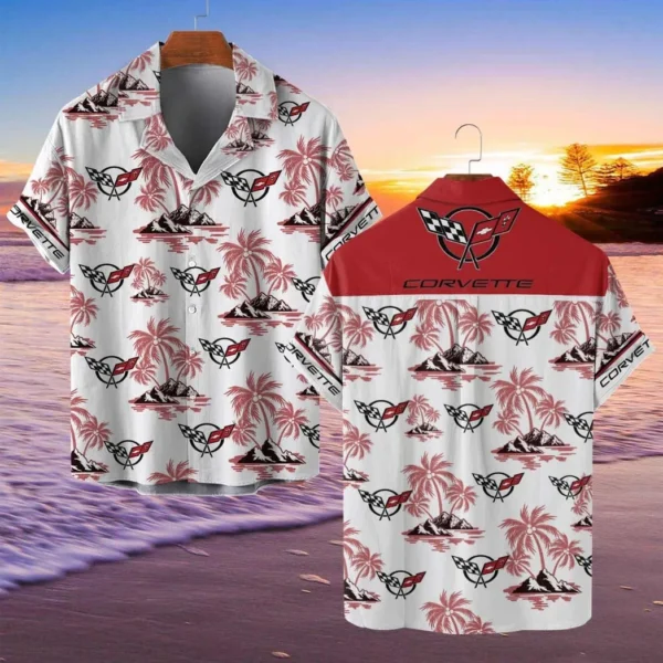 Corvette C5 Hawaiian Shirt Style Classic Oversized Hawaiian, Unisex Hawaiian