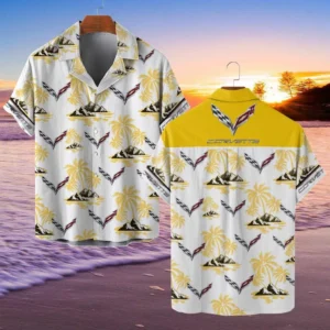 Corvette C7 Hawaiian Shirt Style Classic Oversized Hawaiian, Unisex Hawaiian Shirt Trending Summer