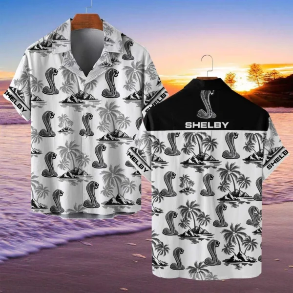 Ford Shelby Hawaiian Shirt Style Classic Oversized Hawaiian, Unisex Hawaiian