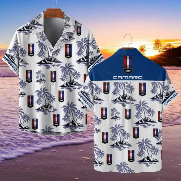 Chevrolet Camaro Hawaiian Shirt Style Classic Oversized Hawaiian, Unisex Hawaiian Shirt Trending Summer