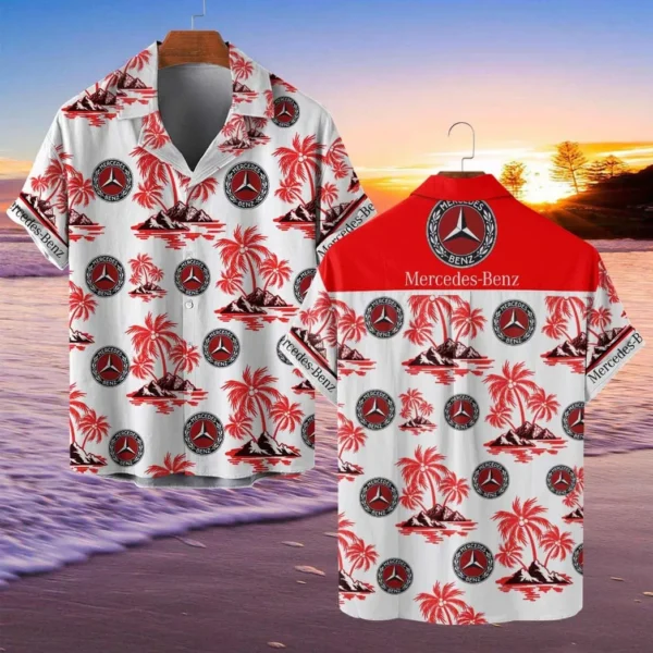 Mercedes-Benz Hawaiian Shirt Style Classic Oversized Hawaiian, Unisex Hawaiian Shirt Trending Summer