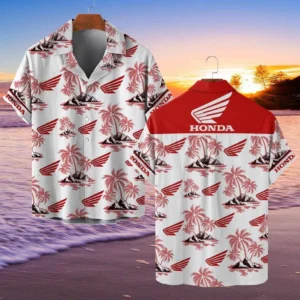 Honda Motorcycle Hawaiian Shirt Style Classic Oversized Hawaiian, Unisex Hawaiian Shirt Trending Summer