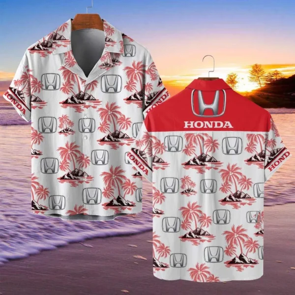 Honda Hawaiian Shirt Style Classic Oversized Hawaiian, Unisex Hawaiian