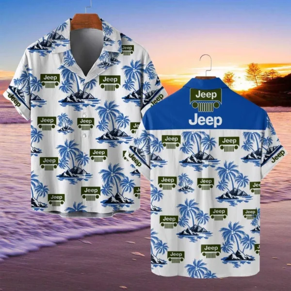 Jeep Hawaiian Shirt Style Classic Oversized Hawaiian, Unisex Hawaiian Shirt Trending Summer