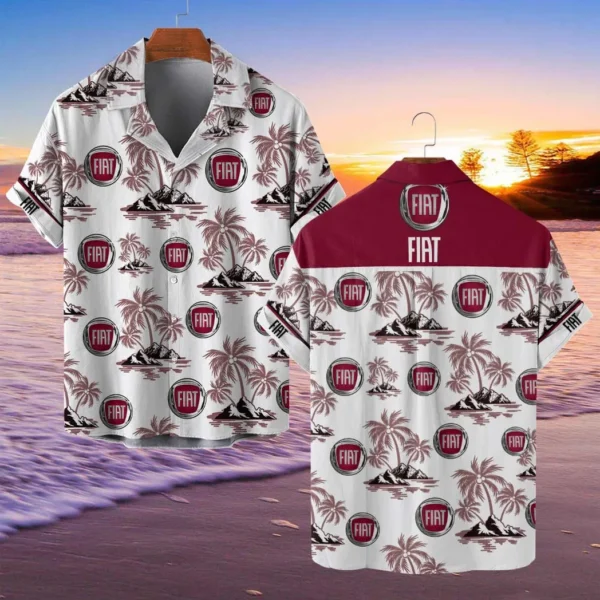 Fiat Hawaiian Shirt Style Classic Oversized Hawaiian, Unisex Hawaiian Shirt Trending Summer