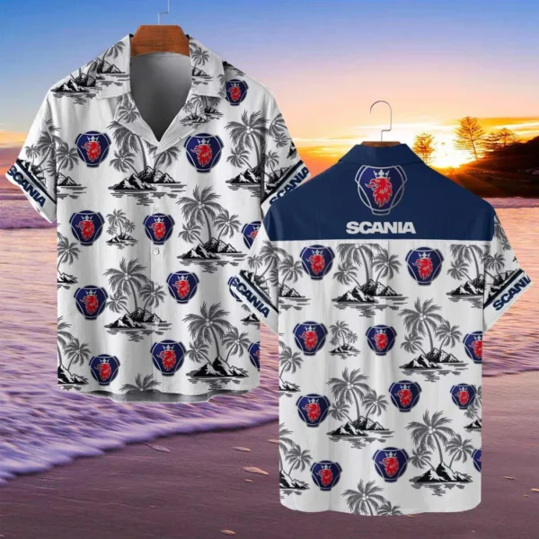 Scania Hawaiian Shirt Style Classic Oversized Hawaiian, Unisex Hawaiian