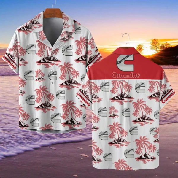 Cummins Hawaiian Shirt Style Classic Oversized Hawaiian, Unisex Hawaiian Shirt Trending Summer