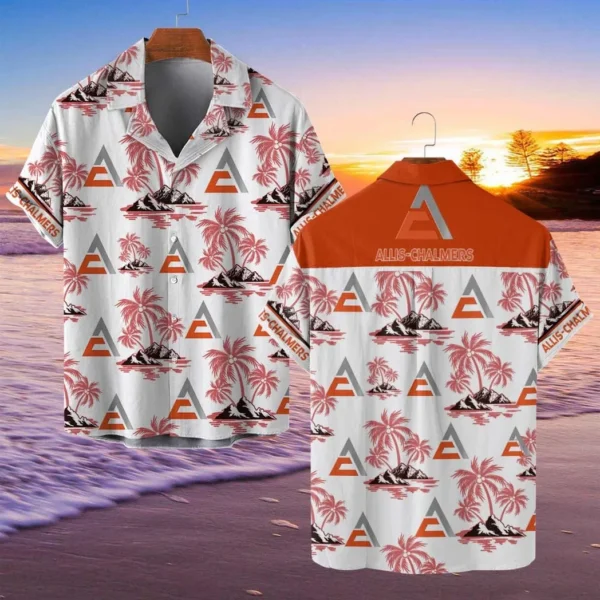 Allis Chalmers Hawaiian Shirt Style Classic Oversized Hawaiian