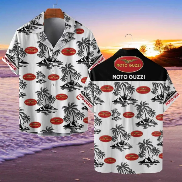 Moto Guzzi Hawaiian Shirt Style Classic Oversized Hawaiian, Unisex Hawaiian