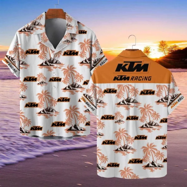 KTM Racing Hawaiian Shirt Style Classic Oversized Hawaiian, Unisex Hawaiian