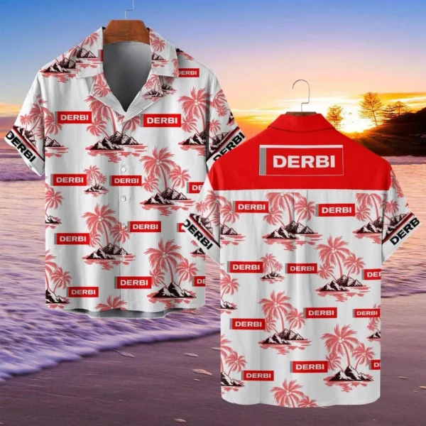 Derbi Motorcycles Hawaiian Shirt Style Classic Oversized Hawaiian, Unisex Hawaiian Shirt Trending Summer