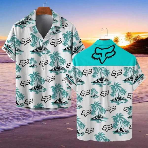 Fox Racing Hawaiian Shirt Style Classic Oversized Hawaiian, Unisex Hawaiian Shirt Trending Summer