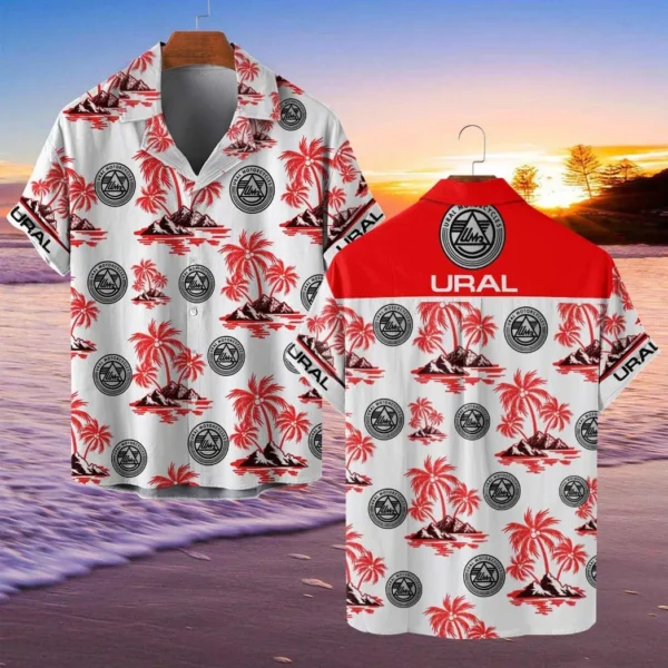 Ural Motorcycles Hawaiian Shirt Style Classic Oversized Hawaiian, Unisex Hawaiian Shirt Trending Summer