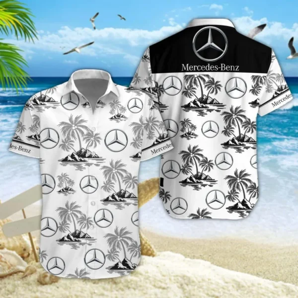 Mercedes-Benz Hawaiian Shirt Style Classic Oversized Hawaiian, For Men Hawaiian Shirt