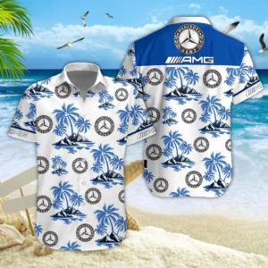 Mercedes-AMG Hawaiian Shirt Style Classic, Unisex Hawaiian Shirt Trending Summer