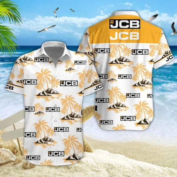 JCB Agricultural Tractors Hawaiian Shirt Style Classic Oversized Hawaiian