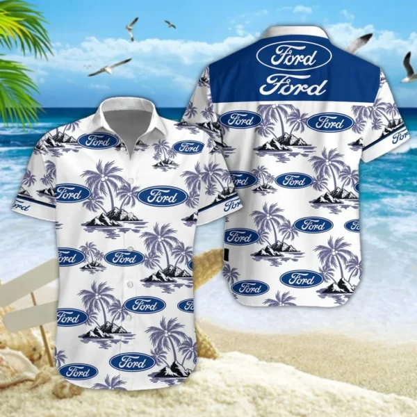 Ford Hawaiian Shirt Style Classic Oversized Hawaiian