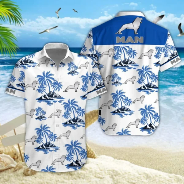 MAN Truck Hawaiian Shirt Style Classic Oversized Hawaiian