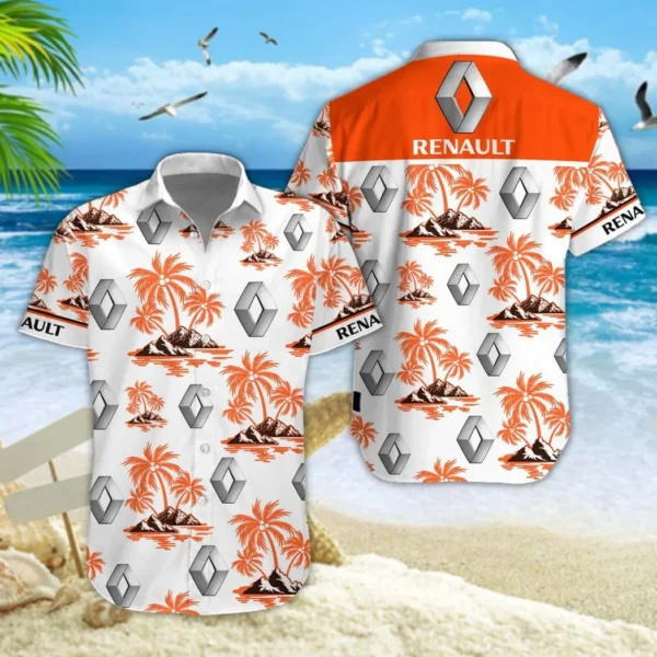 Renault Hawaiian Shirt Style Classic Oversized Hawaiian