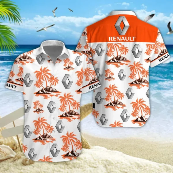 Renault Hawaiian Shirt Style Classic Oversized Hawaiian