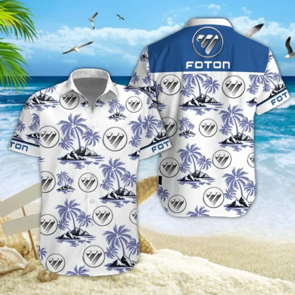 Foton Hawaiian Shirt Style Classic Oversized Hawaiian