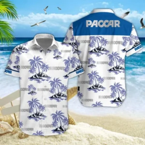 Paccar Hawaiian Shirt Style Classic Oversized Hawaiian