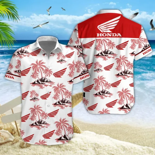 Honda Motorcycle Hawaiian Shirt Style Classic Oversized Hawaiian