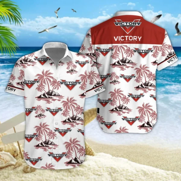 Victory Motorcycles Hawaiian Shirt Style Classic Oversized Hawaiian