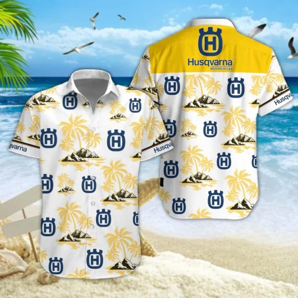 Husqvarna Motorcycles Hawaiian Shirt Style Classic Oversized Hawaiian