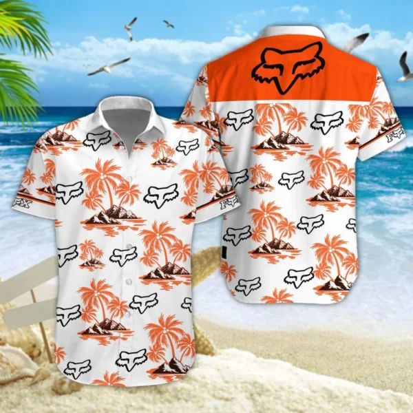 Fox Racing Hawaiian Shirt Style Classic Oversized Hawaiian