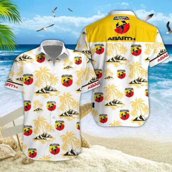 Abarth Hawaiian Shirt Style Classic Oversized Hawaiian, Unisex Hawaiian Shirt