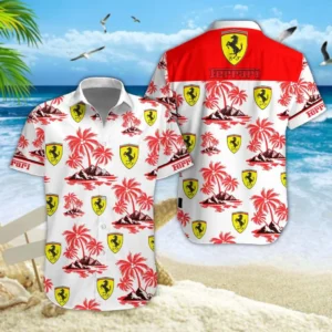 Ferrari Hawaiian Shirt Style Classic Oversized Hawaiian