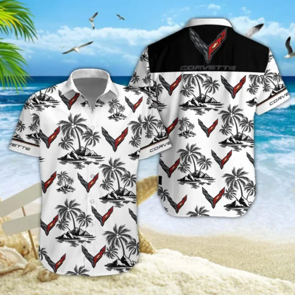 Chevrolet Corvette Hawaiian Shirt Style Classic Oversized Hawaiian, Unisex Hawaiian Shirt Trending Summer