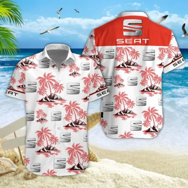 Seat Hawaiian Shirt Style Classic Oversized Hawaiian