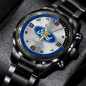 Ford Watch Custom Name, Stainless Steel Watch, Dad Gifts