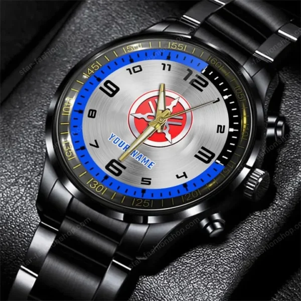 Yamaha Watch Custom Name, Stainless Steel Watch, Dad Gifts