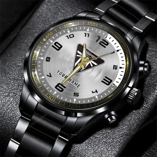 Triumph Motorcycles Watch Custom Name, Stainless Steel Watch, Dad Gifts