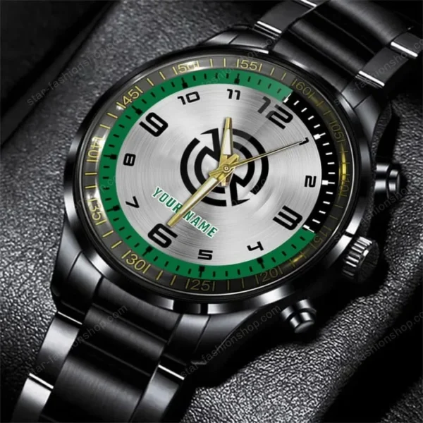 Detroit Diesel Watch Custom Name, Stainless Steel Watch, Dad Gifts