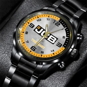 JCB Agricultural Tractors Watch Custom Name, Stainless Steel Watch, Dad Gifts