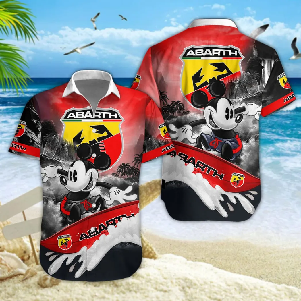 Abarth Hawaiian Shirt Style Classic Oversized Hawaiian