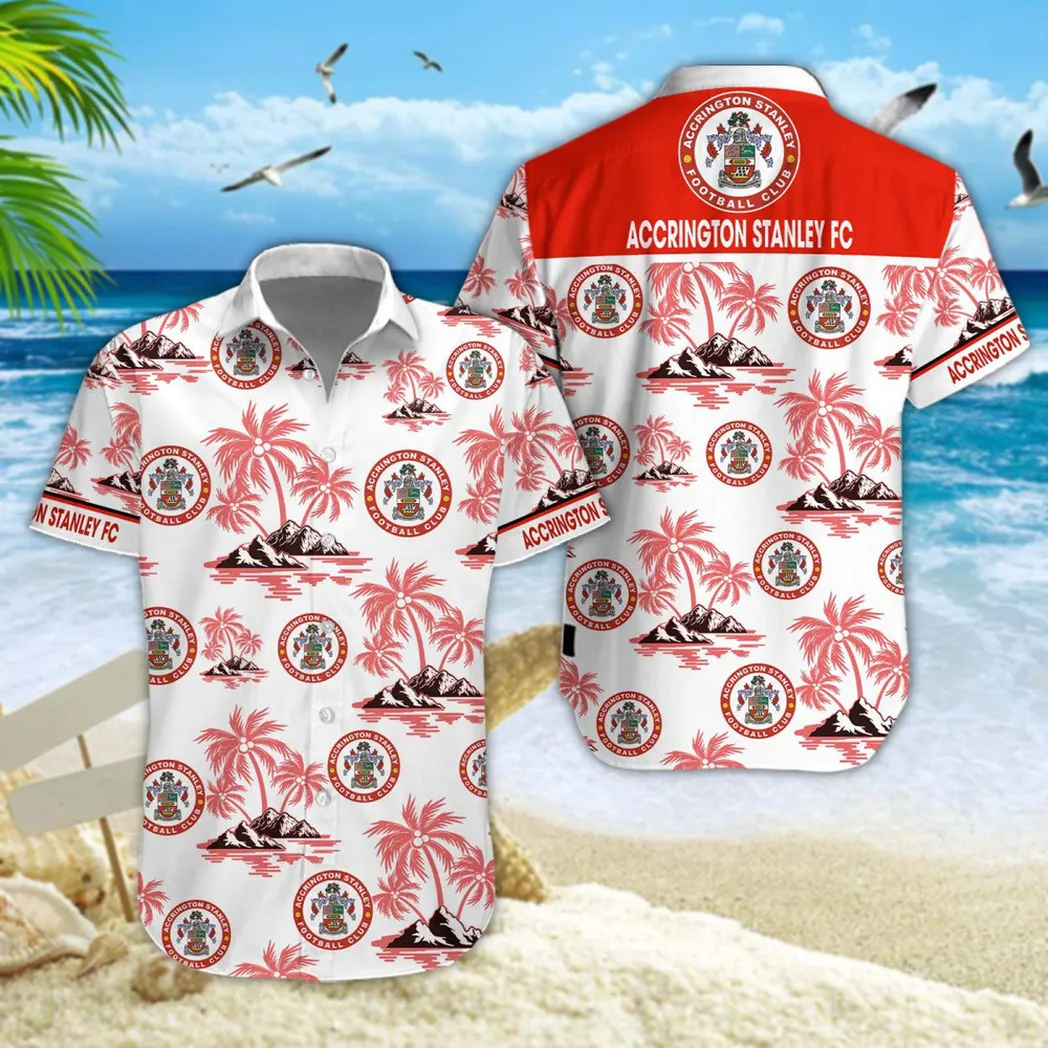 Accrington Stanley Hawaiian Shirt Style Classic Oversized Hawaiian